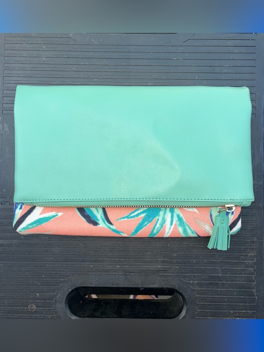 EUC Rachel Pally Foldover Tropical Clutch